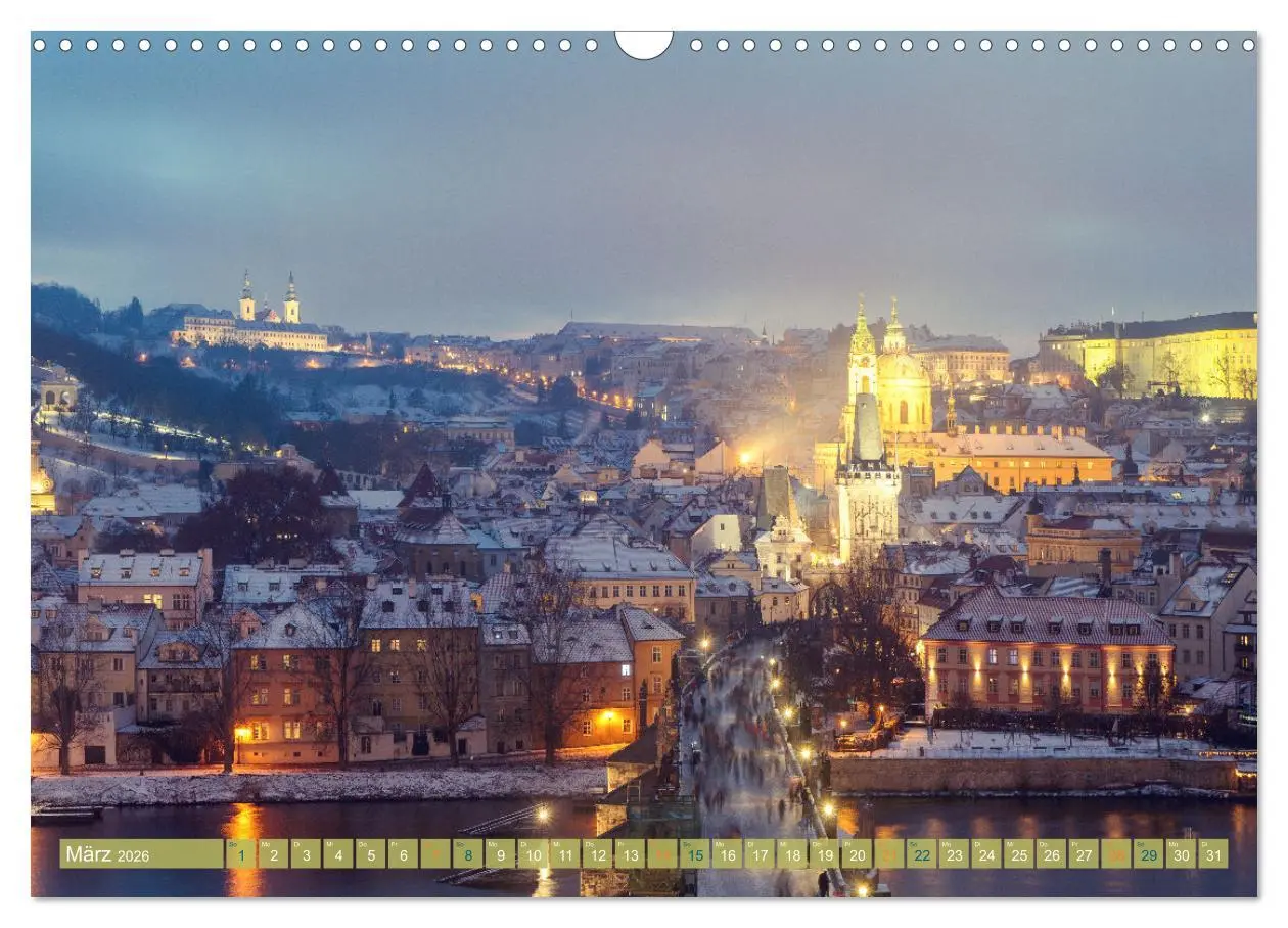 Bild: 9783457549605 | Winterzauber in Prag (Wandkalender 2026 DIN A3 quer), CALVENDO...
