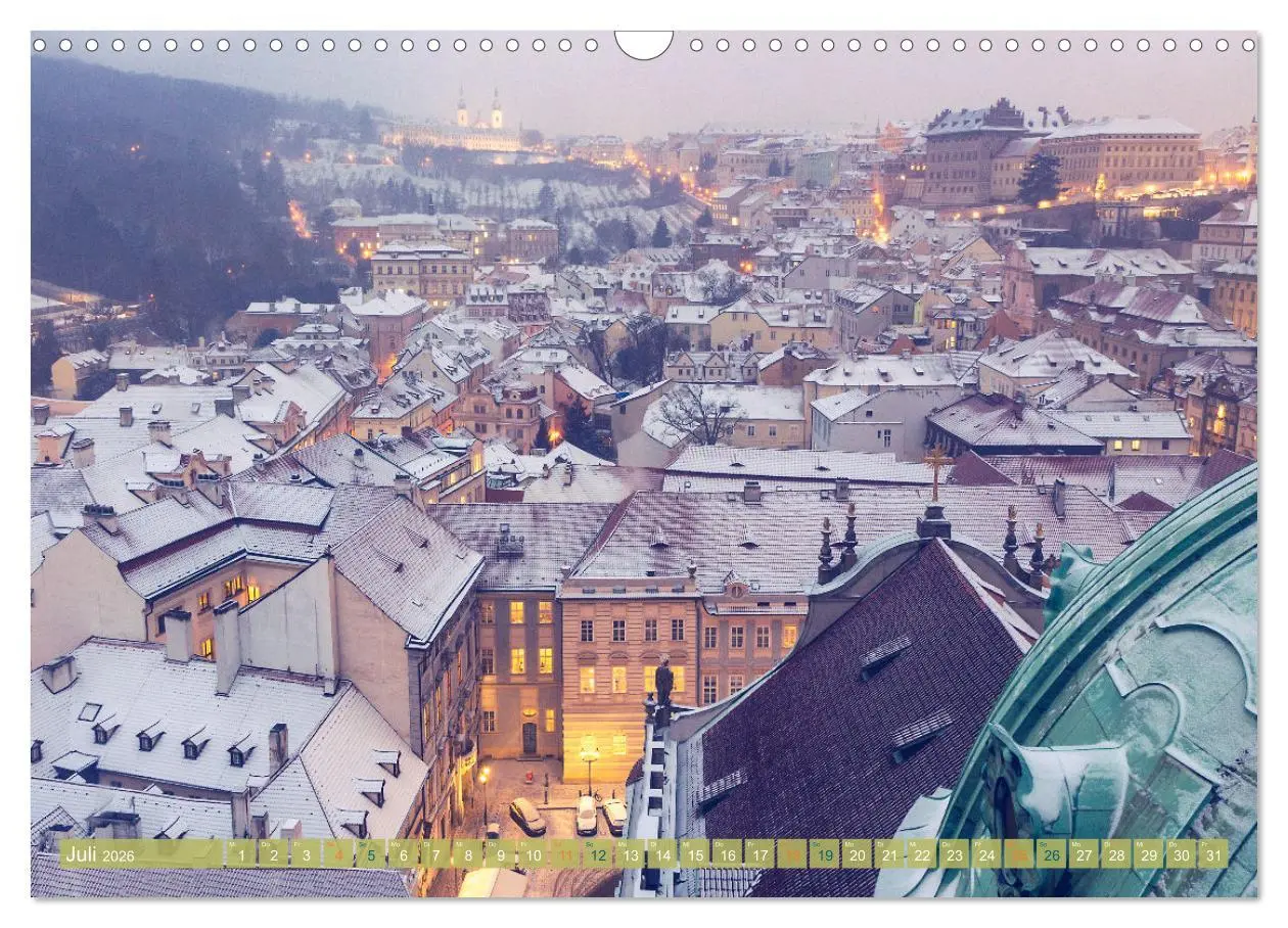 Bild: 9783457549605 | Winterzauber in Prag (Wandkalender 2026 DIN A3 quer), CALVENDO...