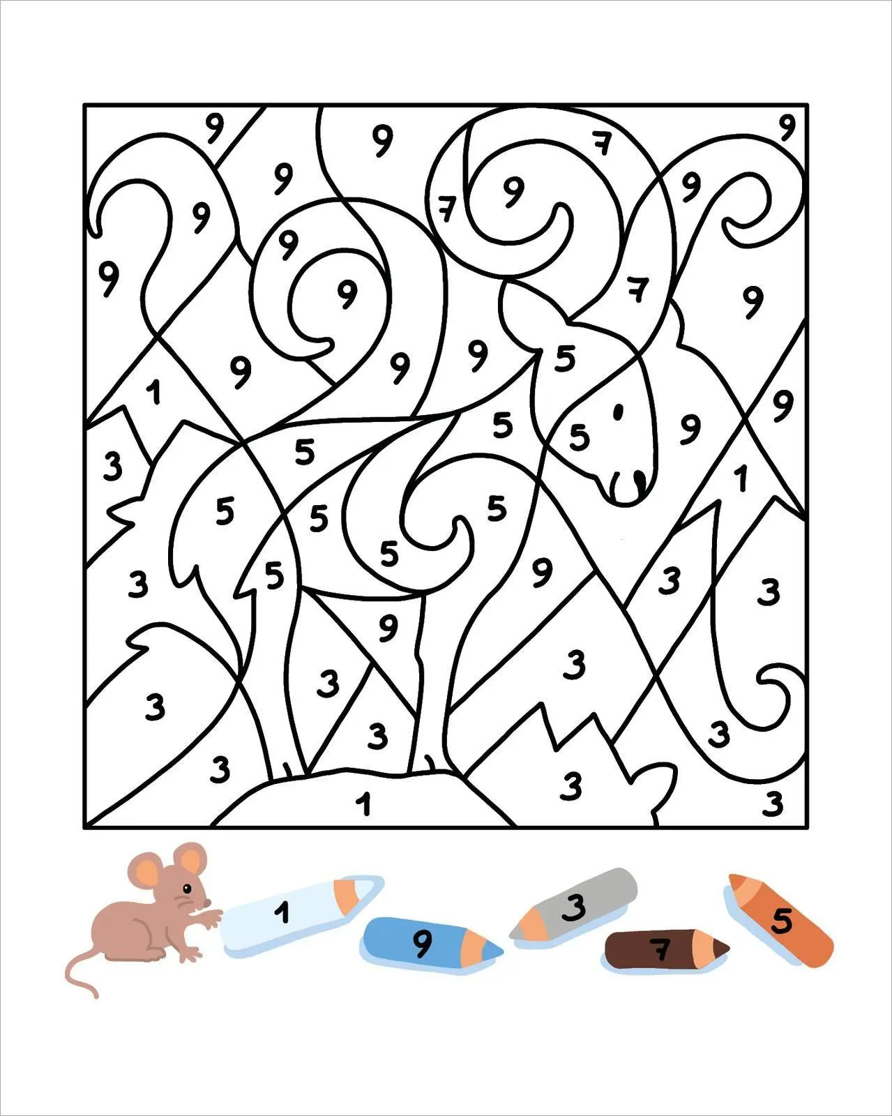 Bild: 9783845869605 | Malen nach Zahlen Mini - Zoo | Corina Beurenmeister | Taschenbuch