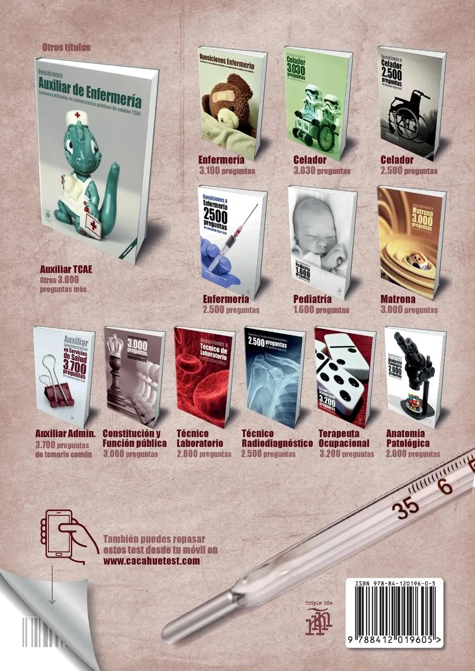 Rückseite: 9788412019605 | Oposiciones a Auxiliar de Enfermería | Taschenbuch | Spanisch | 2019