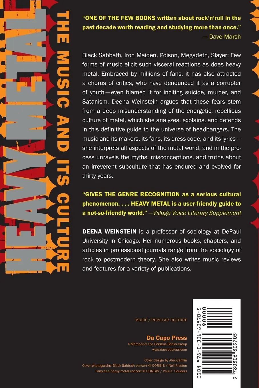 Rückseite: 9780306809705 | Heavy Metal | The Music and Its Culture, Revised Edition | Weinstein