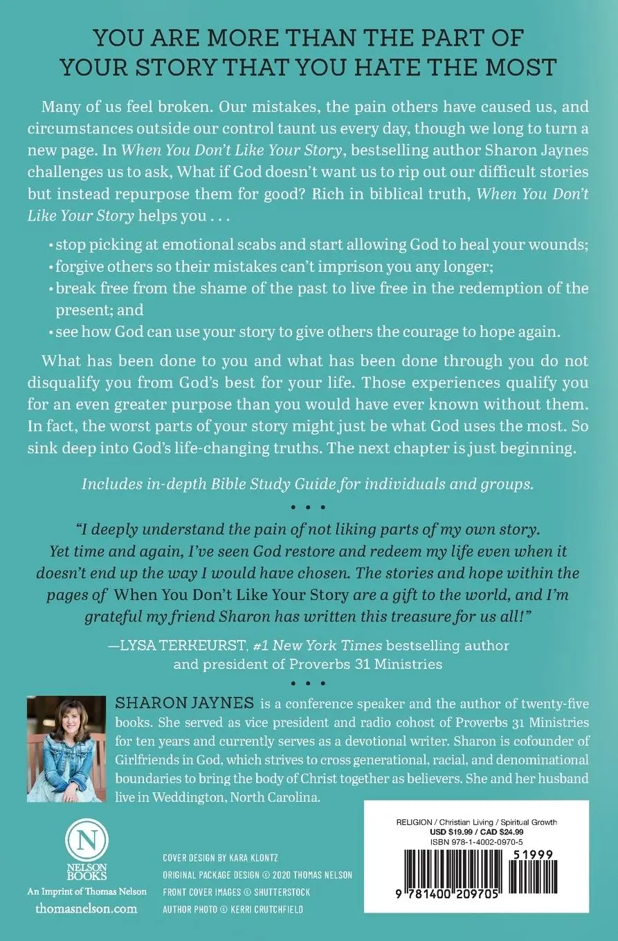 Rückseite: 9781400209705 | When You Don't Like Your Story | Sharon Jaynes | Taschenbuch | 2021
