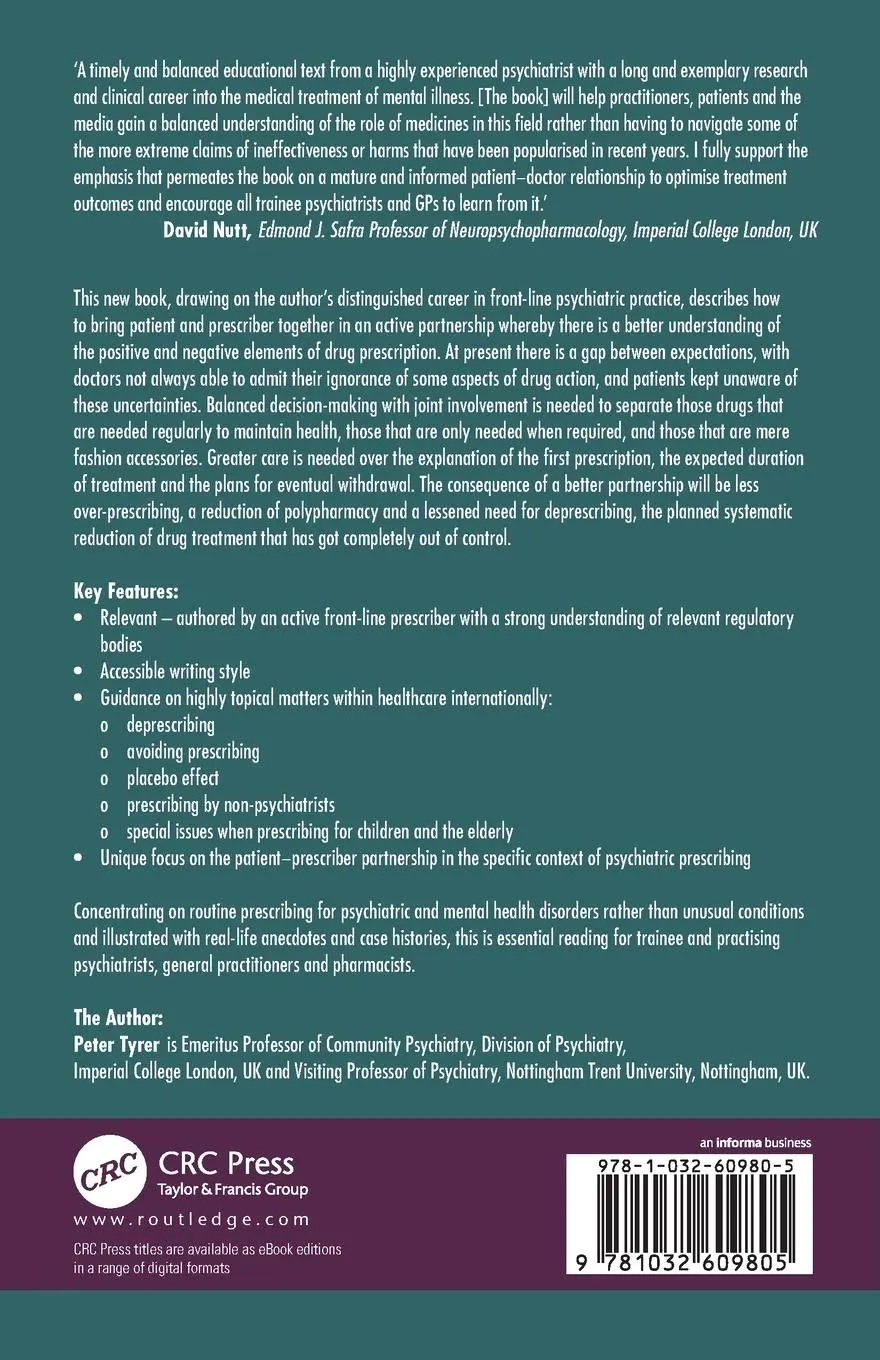 Rückseite: 9781032609805 | Intelligent Drug Prescribing in Psychiatry | Peter Tyrer | Taschenbuch