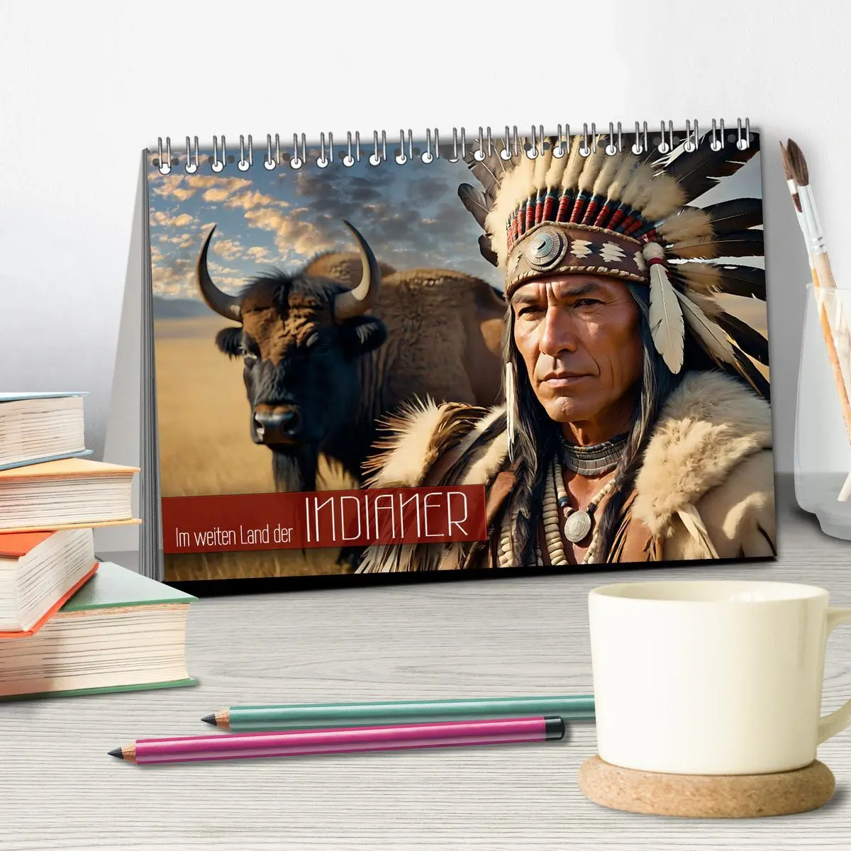Bild: 9783457389805 | Im weiten Land der Indianer (Tischkalender 2026 DIN A5 quer),...