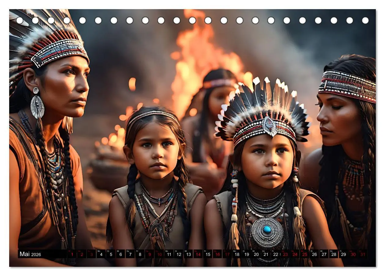 Bild: 9783457389805 | Im weiten Land der Indianer (Tischkalender 2026 DIN A5 quer),...