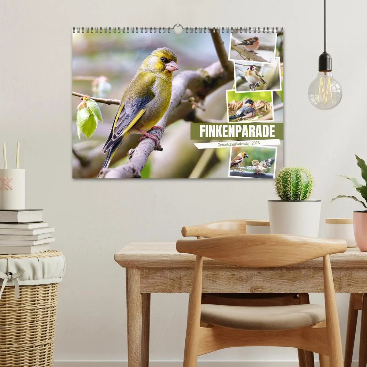Bild: 9783457529805 | Finkenparade (Wandkalender 2026 DIN A3 quer), CALVENDO Monatskalender