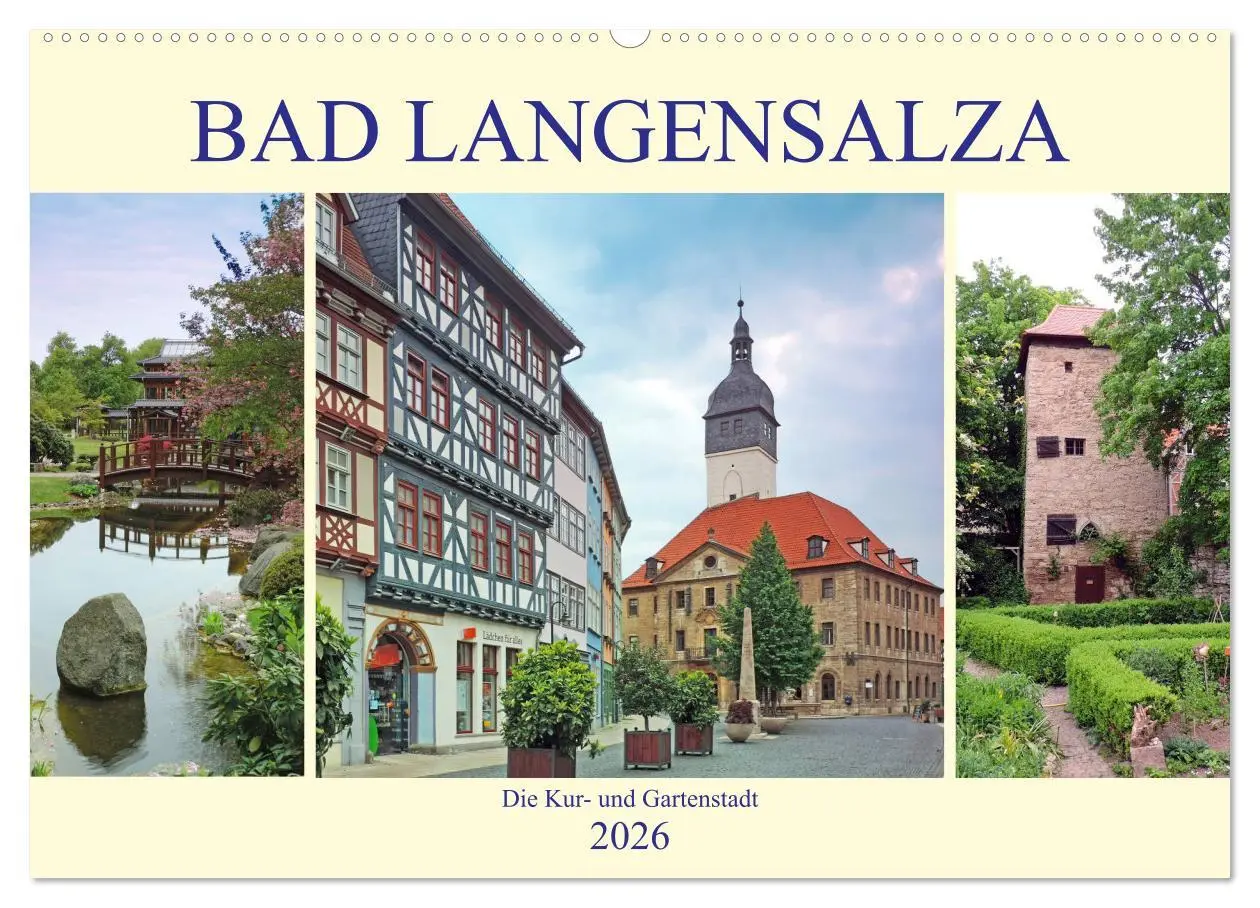 Cover: 9783457909805 | Bad Langensalza - Die Kur- und Gartenstadt (Wandkalender 2026 DIN...