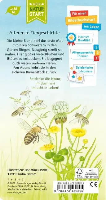 Bild: 9783473439805 | Ich bin die kleine Biene | Sandra Grimm | Buch | Naturstart | 16 S.