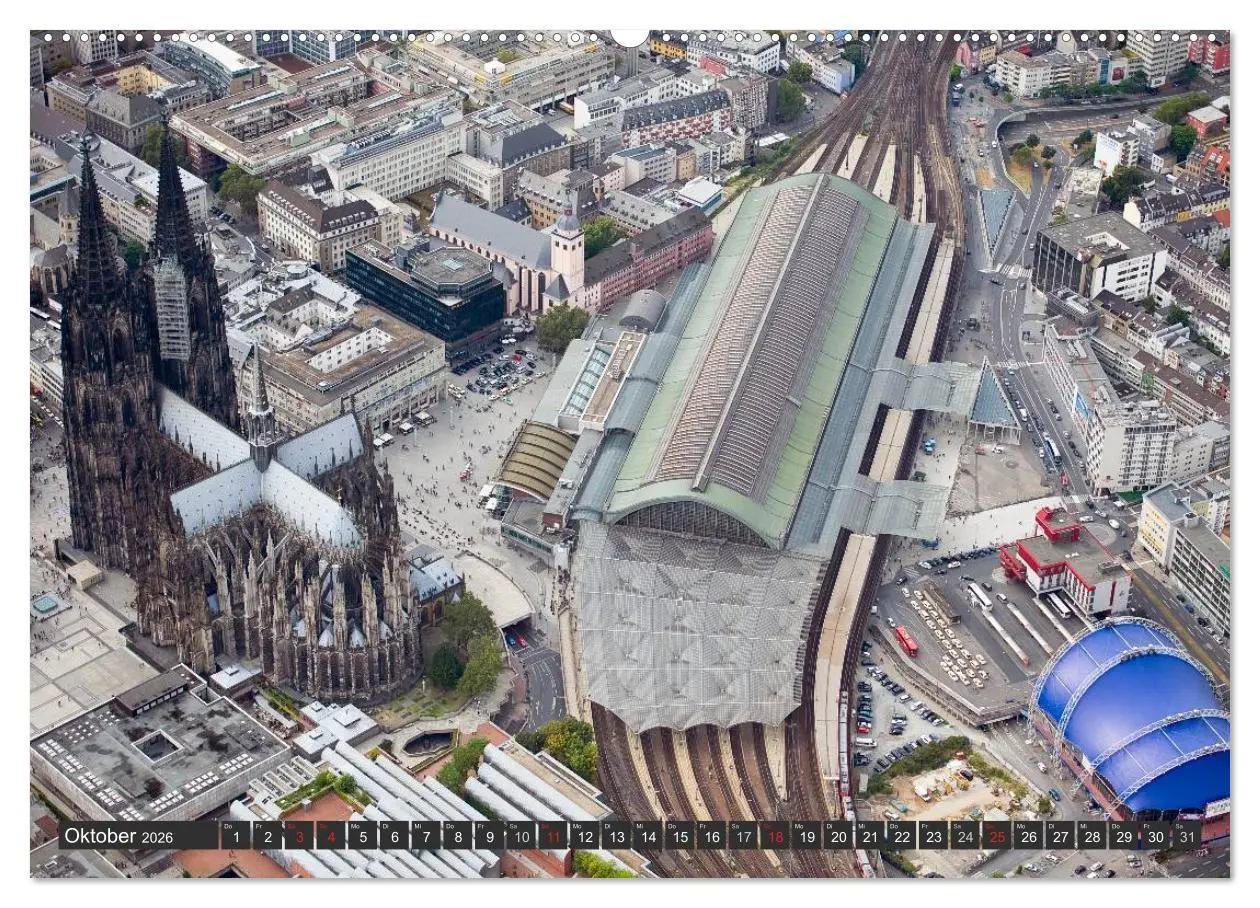 Bild: 9783516099805 | Köln - Die Rheinmetropole aus der Luft (Wandkalender 2026 DIN A2...
