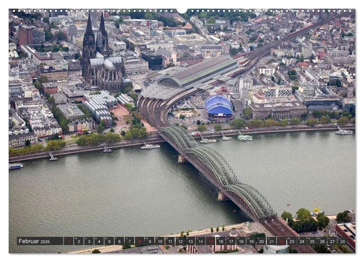 Bild: 9783516099805 | Köln - Die Rheinmetropole aus der Luft (Wandkalender 2026 DIN A2...