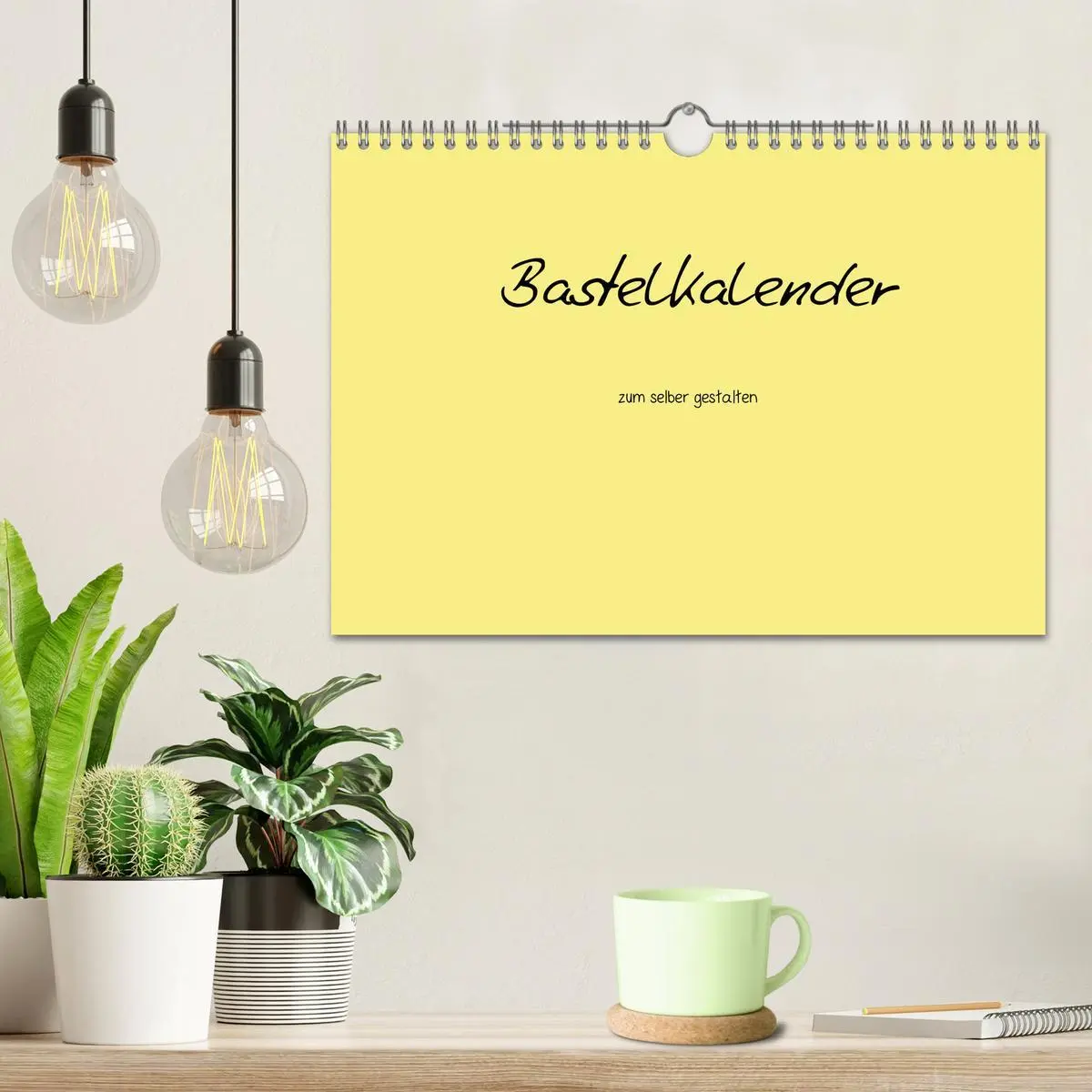 Bild: 9783516169805 | Bastelkalender - Gelb (Wandkalender 2026 DIN A4 quer), CALVENDO...