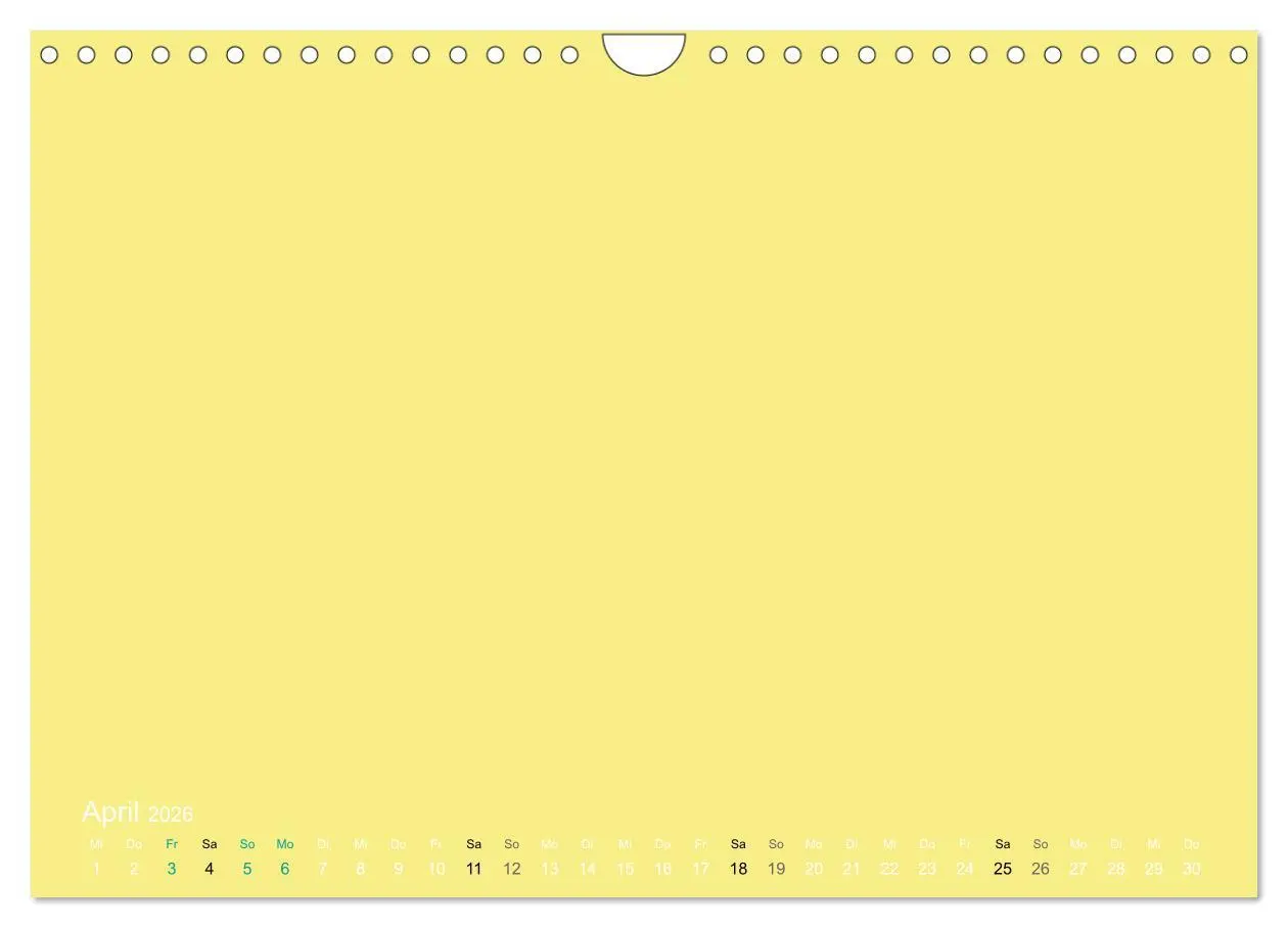 Bild: 9783516169805 | Bastelkalender - Gelb (Wandkalender 2026 DIN A4 quer), CALVENDO...
