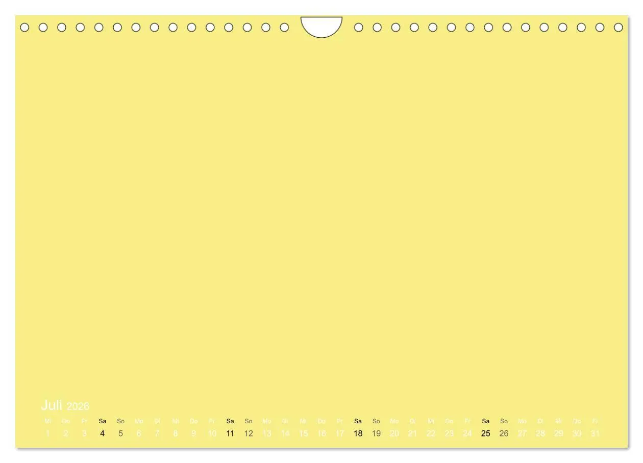 Bild: 9783516169805 | Bastelkalender - Gelb (Wandkalender 2026 DIN A4 quer), CALVENDO...
