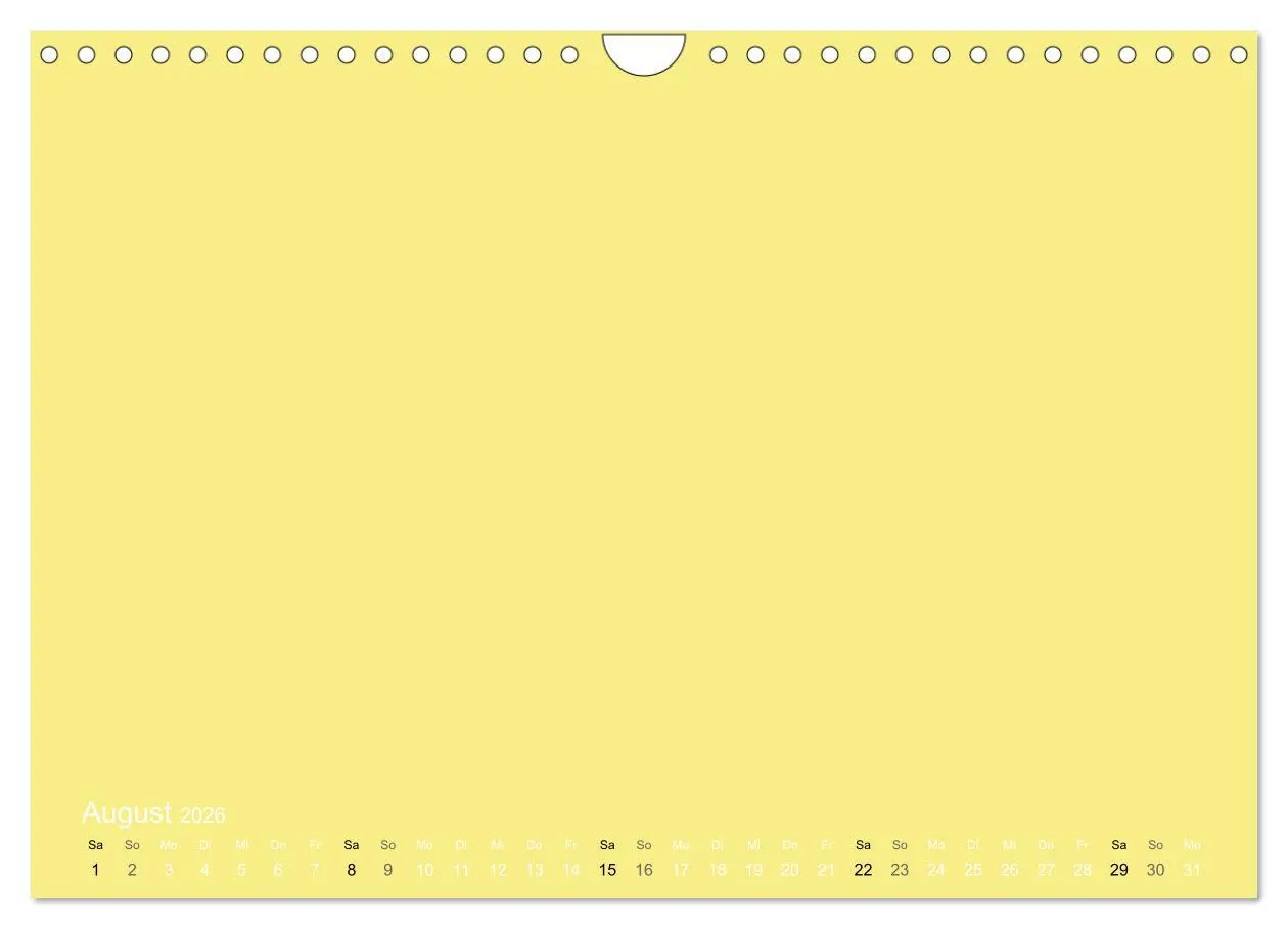 Bild: 9783516169805 | Bastelkalender - Gelb (Wandkalender 2026 DIN A4 quer), CALVENDO...