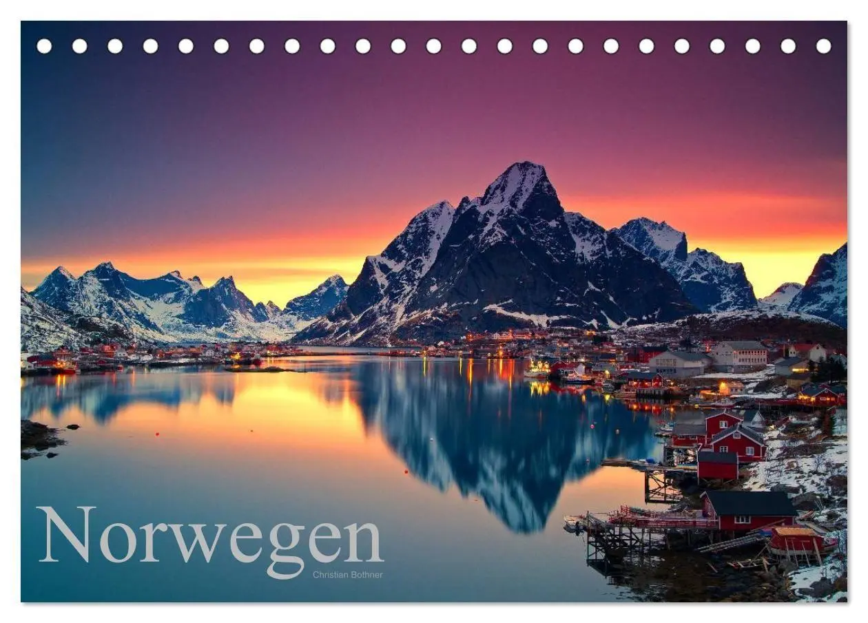 Cover: 9783594219805 | Norwegen (Tischkalender 2027 DIN A5 quer), CALVENDO Monatskalender
