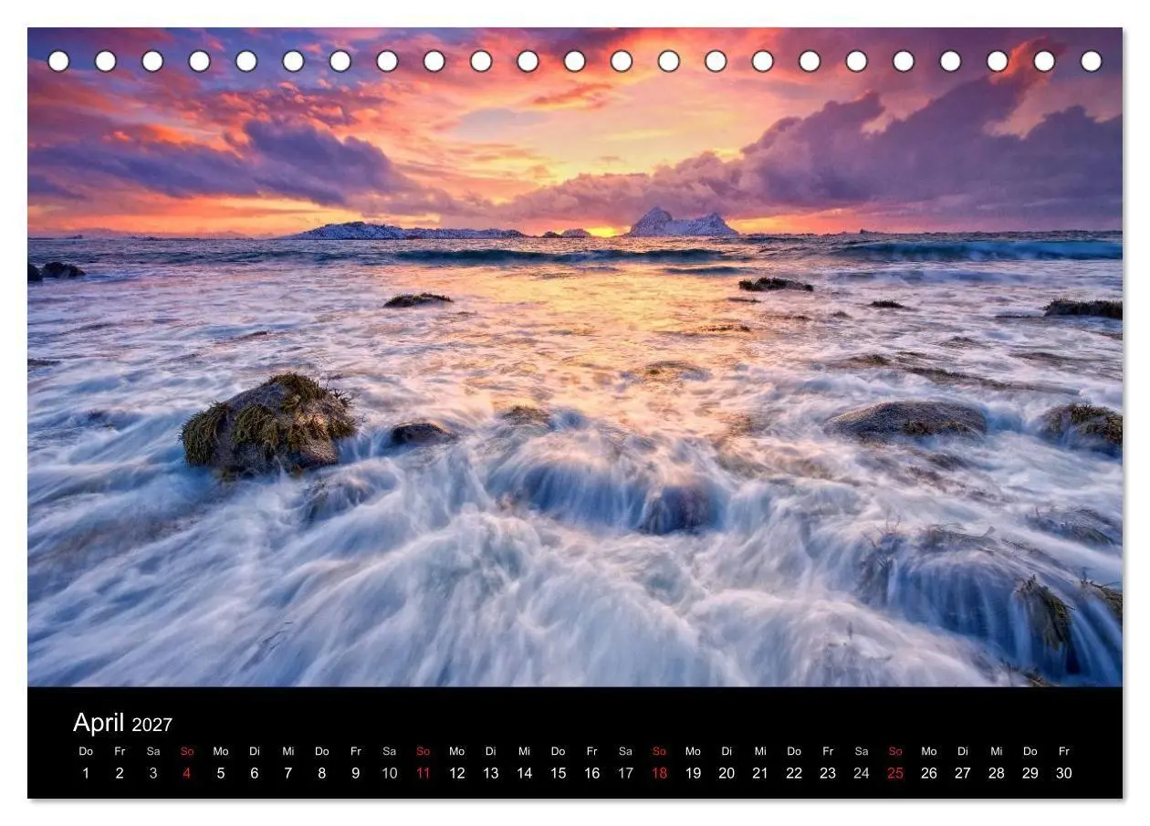 Bild: 9783594219805 | Norwegen (Tischkalender 2027 DIN A5 quer), CALVENDO Monatskalender