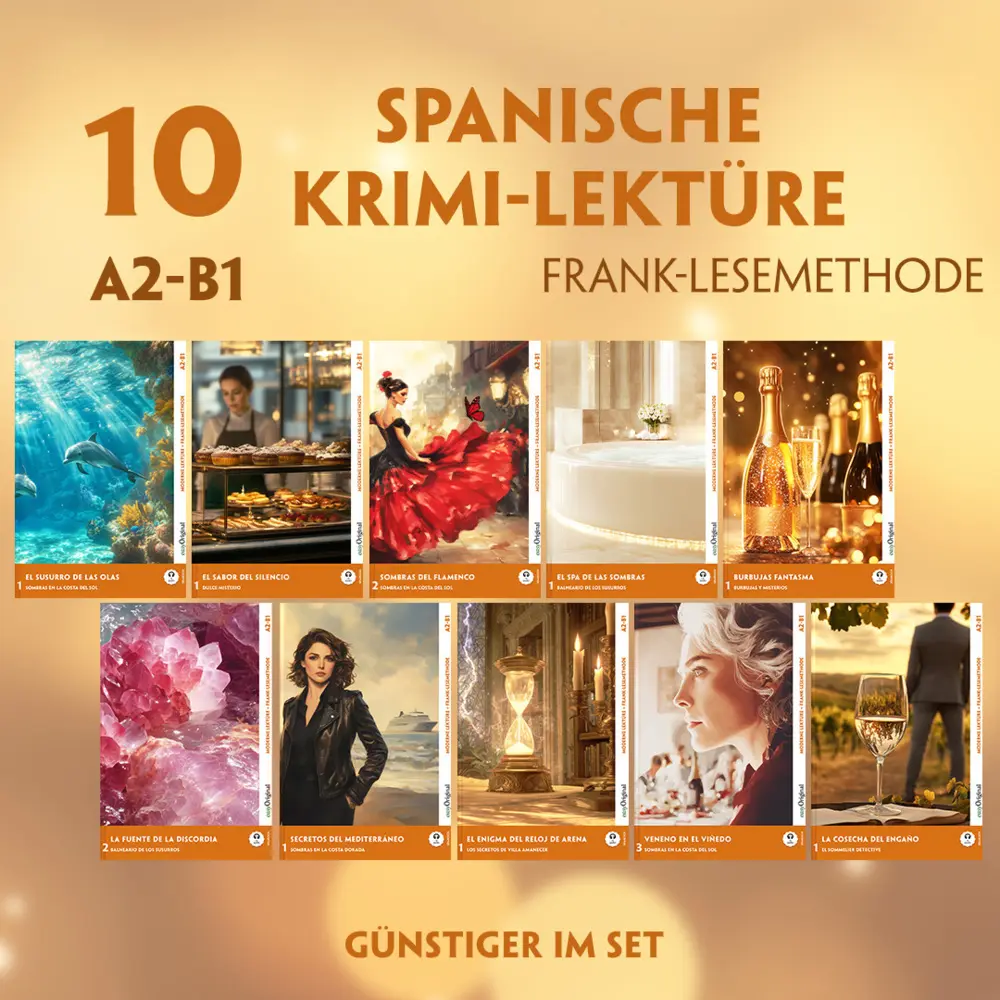 Cover: 9783991689805 | 10 Spanische Krimi-Lektüre A2-B1 (10 Bücher + Audio-Online), m. 10...