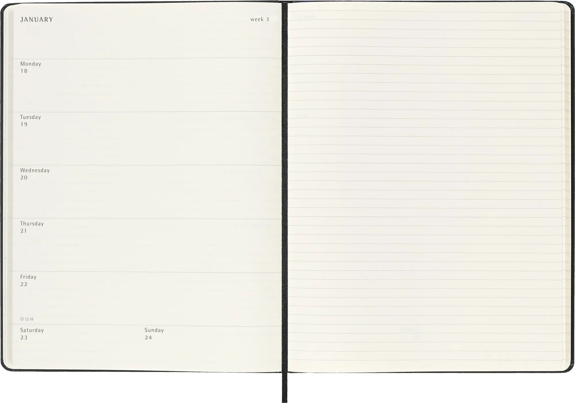 Bild: 8056999279905 | Moleskine 18 Monate Wochen Notizkalender 2026/2027, XL, 1 Wo = 1...