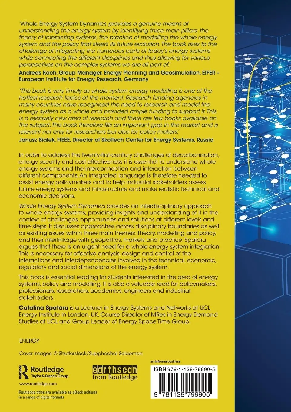 Rückseite: 9781138799905 | Whole Energy System Dynamics | Theory, modelling and policy | Spataru