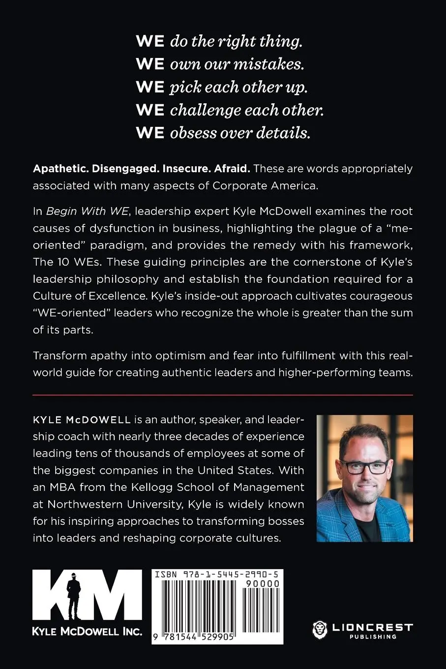 Rückseite: 9781544529905 | Begin With WE | Kyle McDowell | Taschenbuch | Englisch | 2022