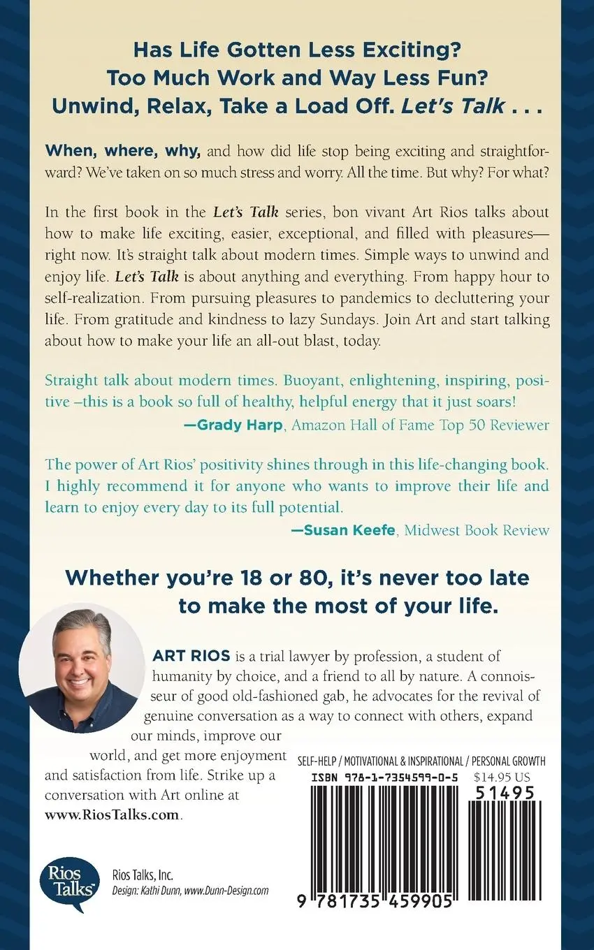Rückseite: 9781735459905 | Let's Talk...about Making Your Life Exciting, Easier, and Exceptional