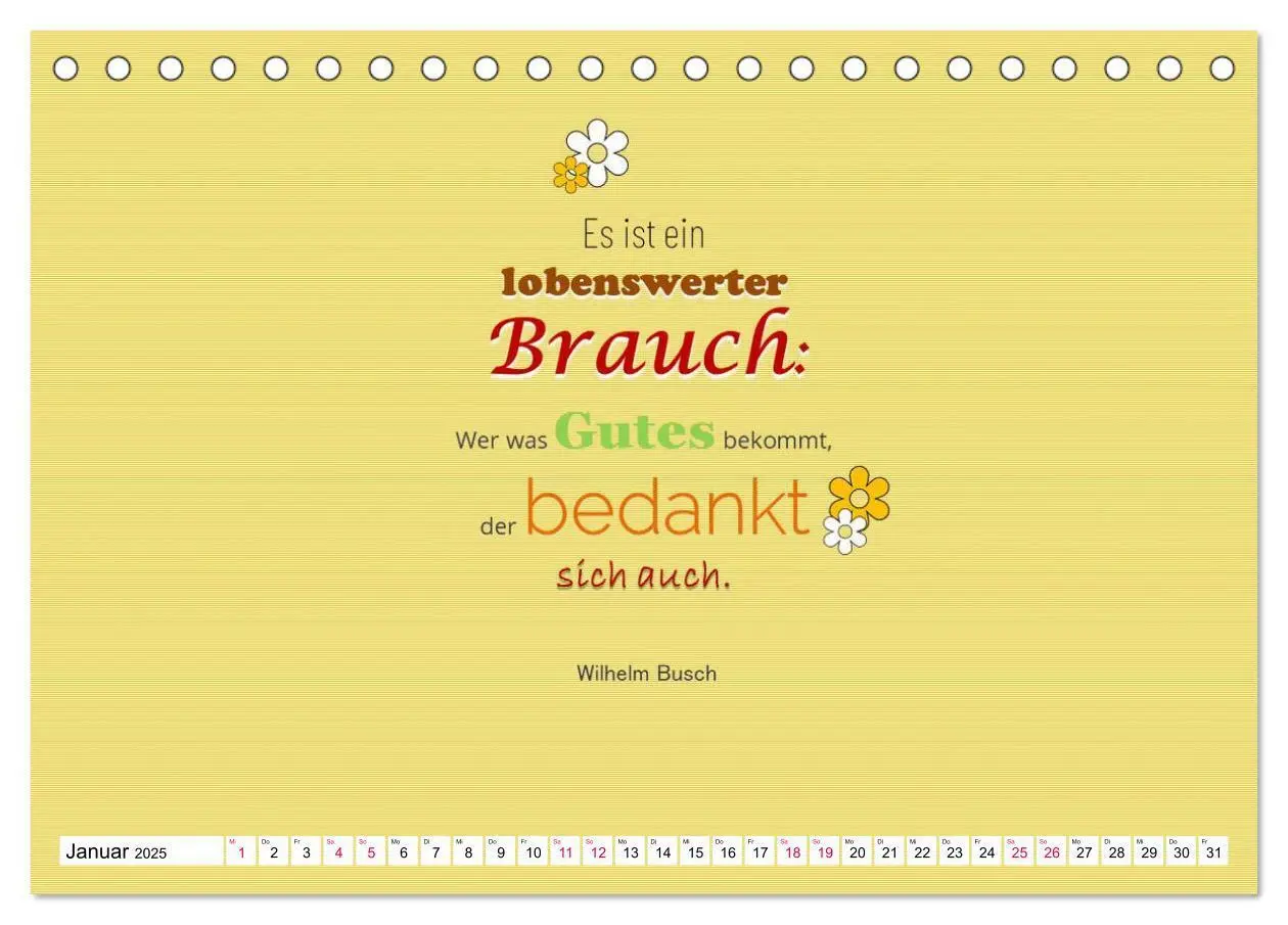 Bild: 9783435119905 | Zitate und Sprüche DANKE sagen, einfach so ... (Tischkalender 2025...