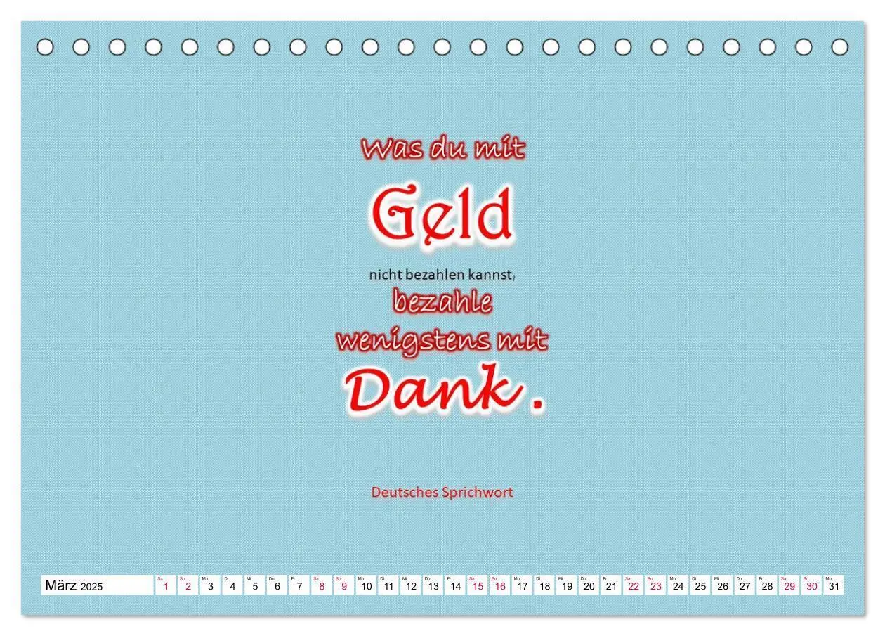 Bild: 9783435119905 | Zitate und Sprüche DANKE sagen, einfach so ... (Tischkalender 2025...
