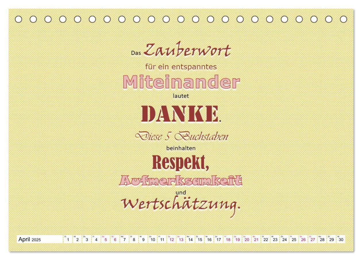 Bild: 9783435119905 | Zitate und Sprüche DANKE sagen, einfach so ... (Tischkalender 2025...