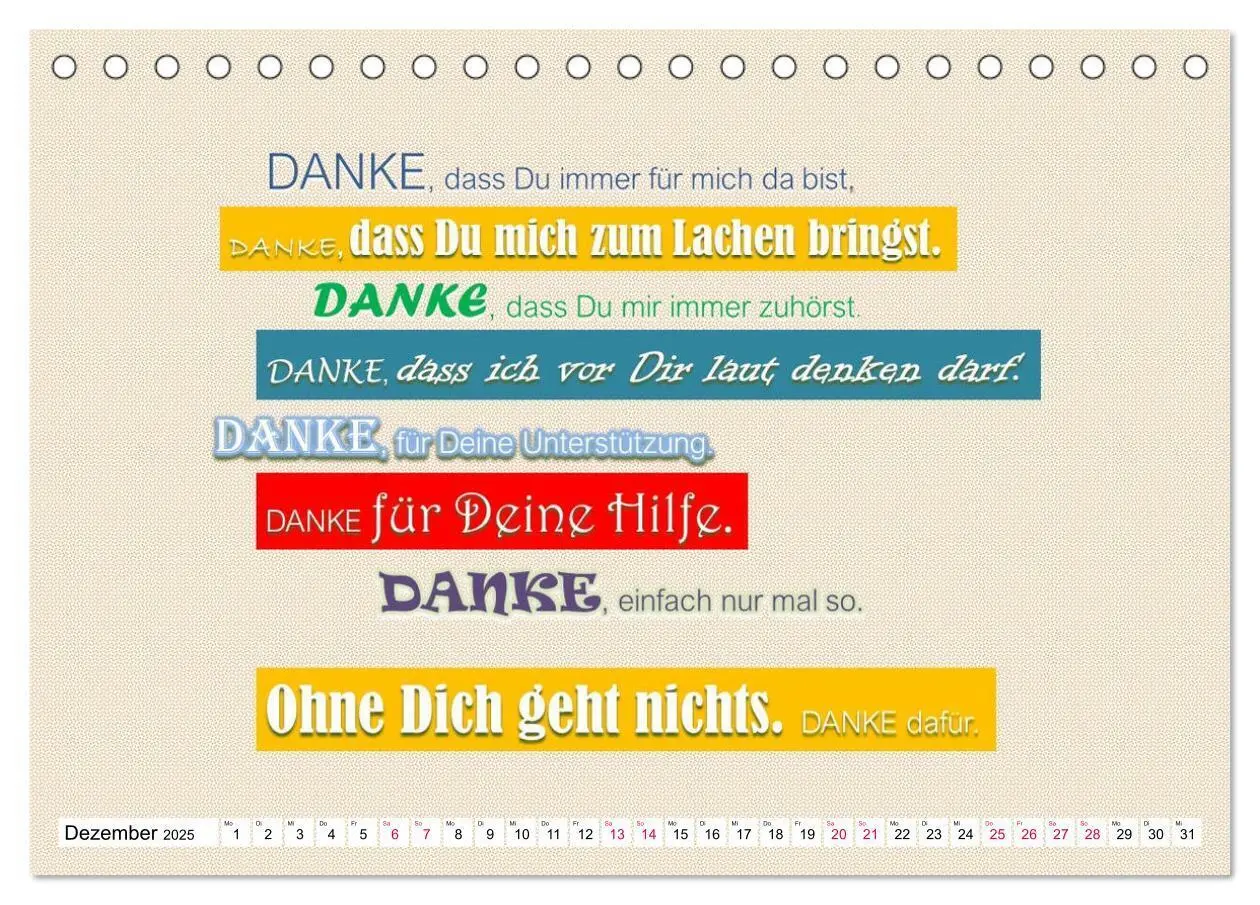 Bild: 9783435119905 | Zitate und Sprüche DANKE sagen, einfach so ... (Tischkalender 2025...