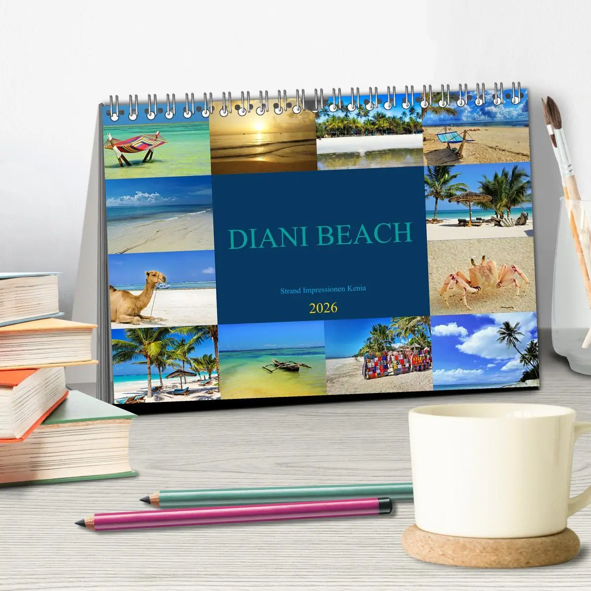 Bild: 9783457519905 | DIANI BEACH Strand Impressionen Kenia (Tischkalender 2026 DIN A5...