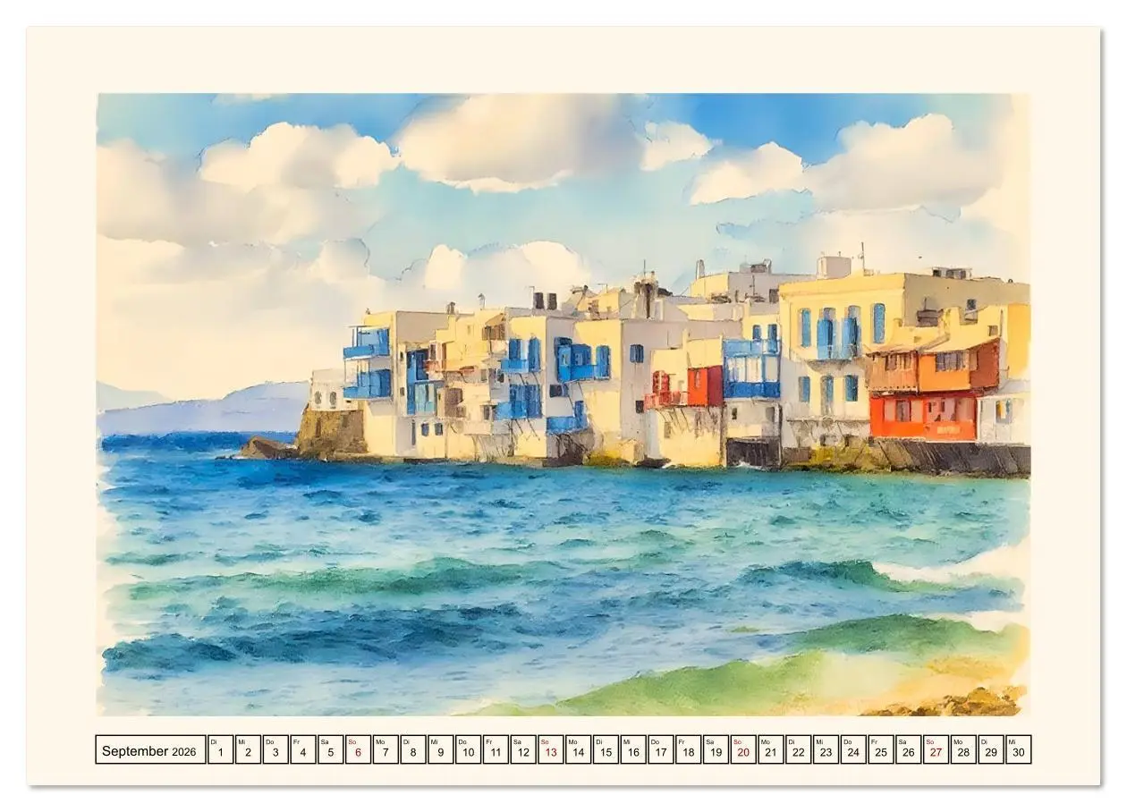 Bild: 9783516609905 | Zauberhafte griechische Inselwelt (Wandkalender 2026 DIN A3 quer),...