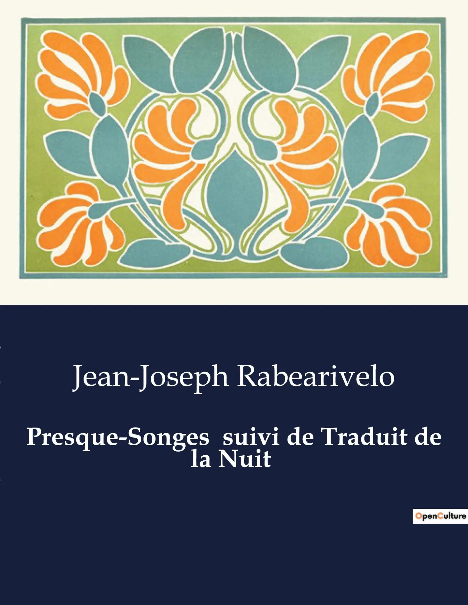Cover: 9791041979905 | Presque-Songes suivi de Traduit de la Nuit | Jean-Joseph Rabearivelo