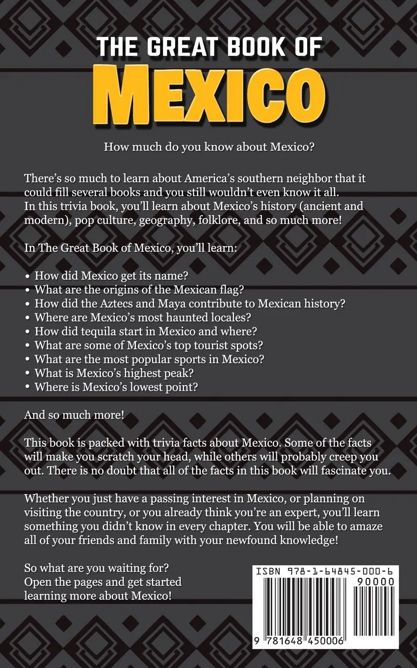 Rückseite: 9781648450006 | The Great Book of Mexico | Bill O'Neill | Taschenbuch | Paperback