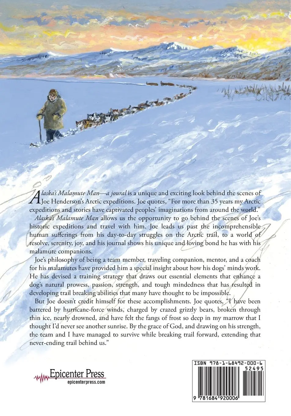 Rückseite: 9781684920006 | Alaska's Malamute Man | Joe Henderson | Taschenbuch | Englisch | 2022