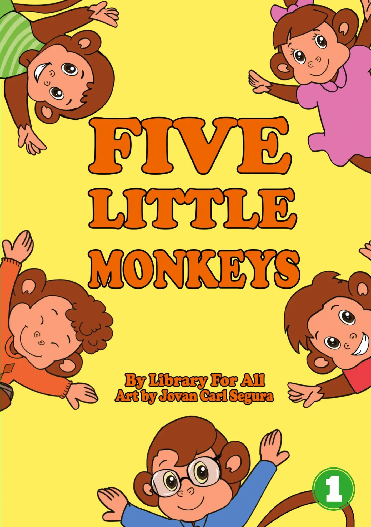 Cover: 9781925960006 | Five Little Monkeys | Library For All | Taschenbuch | Englisch | 2019
