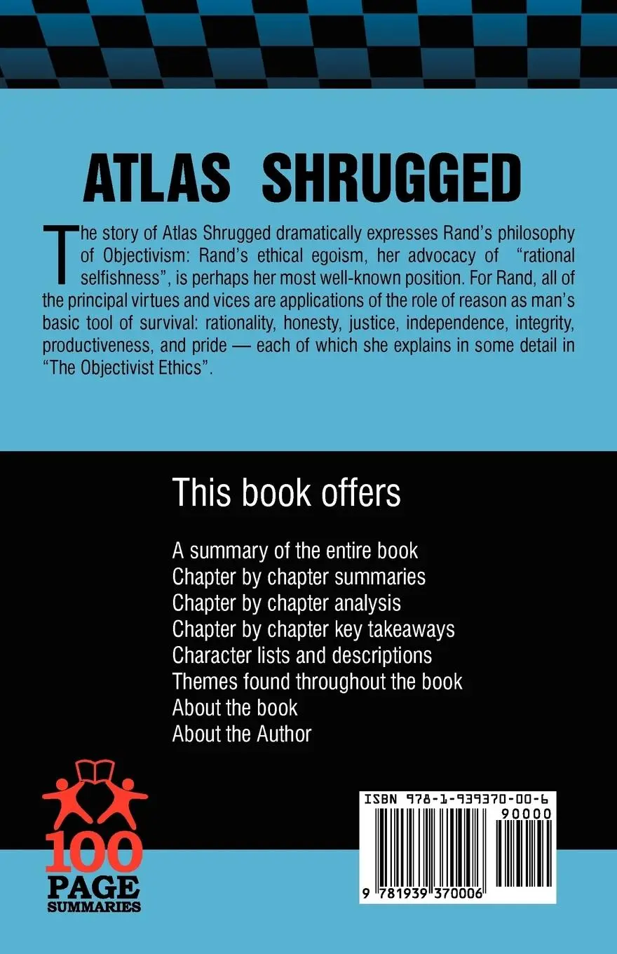 Rückseite: 9781939370006 | Atlas Shrugged | 100 Page Summary of Ayn Rand's Classic Novel | Lively