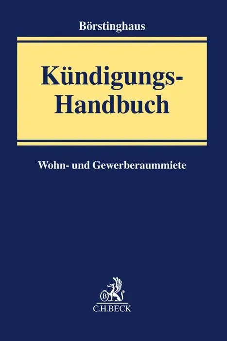 Kündigungs-Handbuch - Ulf P Börstinghaus Leinen