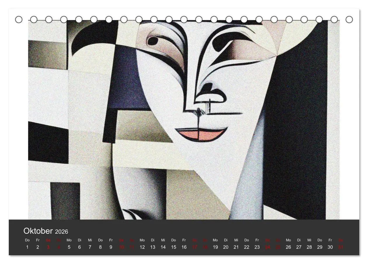Bild: 9783457320006 | Kubistische Frauen Bilder (Tischkalender 2026 DIN A5 quer),...