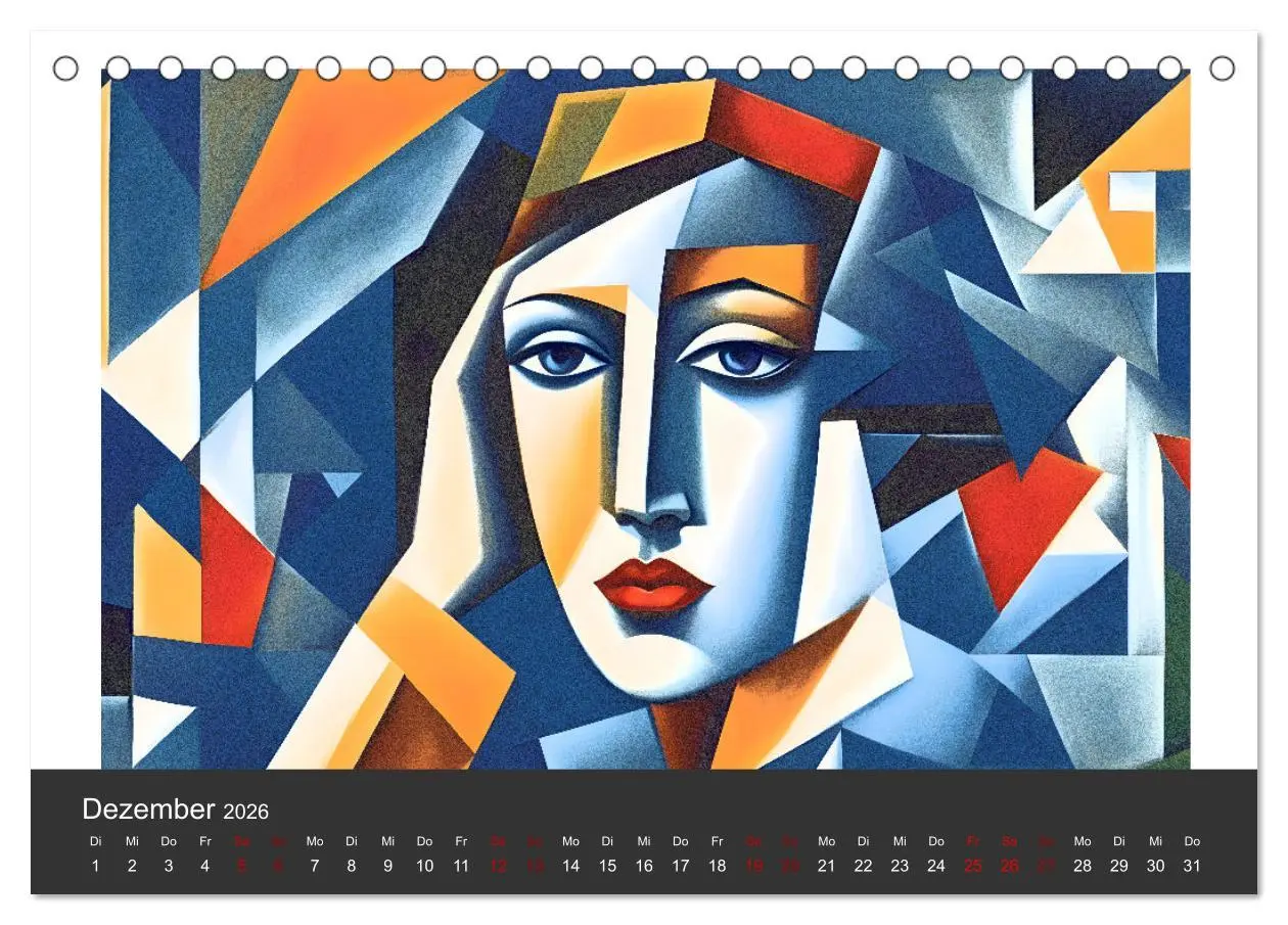 Bild: 9783457320006 | Kubistische Frauen Bilder (Tischkalender 2026 DIN A5 quer),...