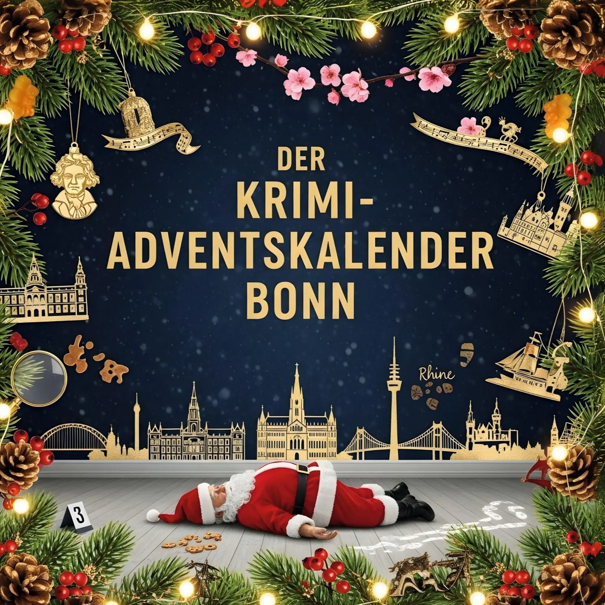 Cover: 9783695300006 | Der Krimi-Adventskalender Bonn | Mordsverdächtig in 24 Akten | Weber