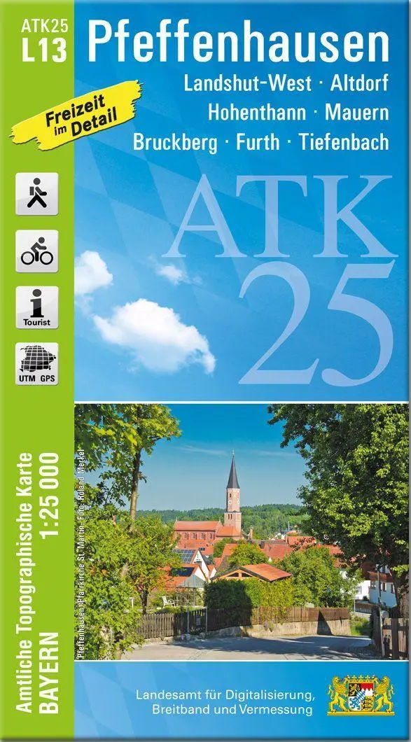 Cover: 9783987760006 | ATK25-L13 Pfeffenhausen (Amtliche Topographische Karte 1:25000) | 2024