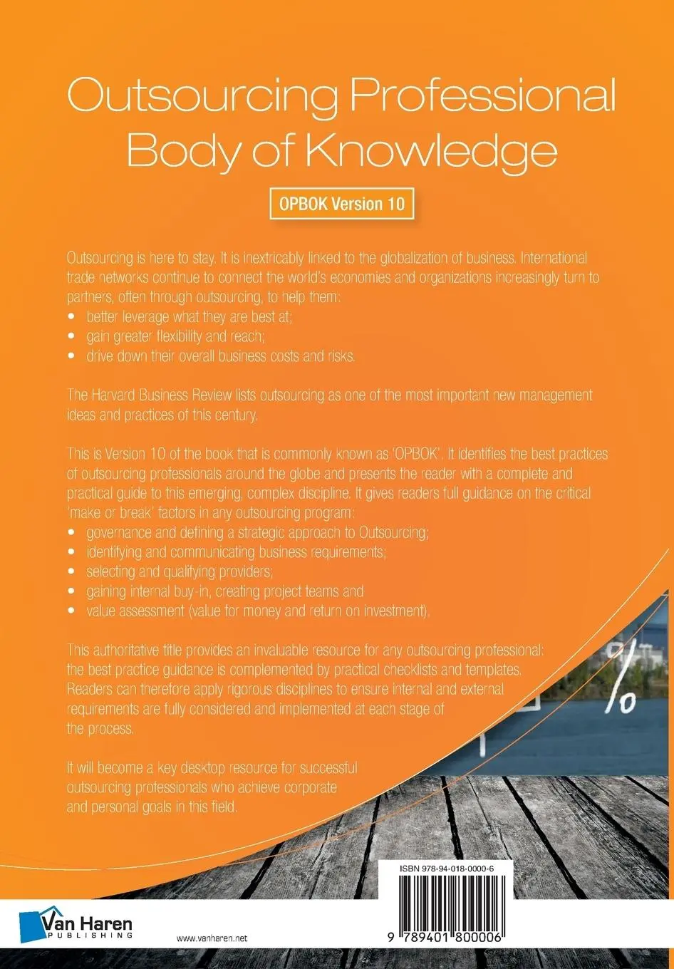 Rückseite: 9789401800006 | Outsourcing Professional Body of Knowledge - OPBOK Version 10 | Iaop