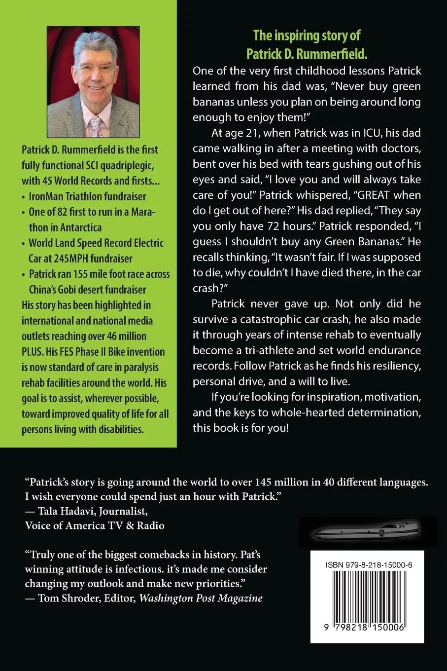 Rückseite: 9798218150006 | Green Bananas | The Patrick D. Rummerfield Story | Rummerfield | Buch