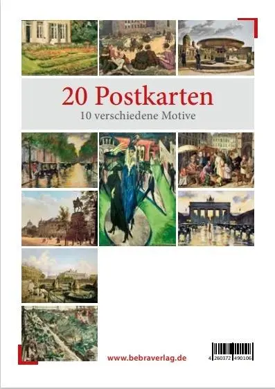 Rückseite: 4260372490106 | Berlin in der Kunst | 20 Postkarten | BeBra Verlag GmbH | Deutsch