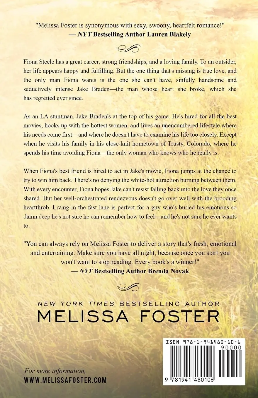 Rückseite: 9781941480106 | Crashing Into Love | Jake Braden | Melissa Foster | Taschenbuch | 2015