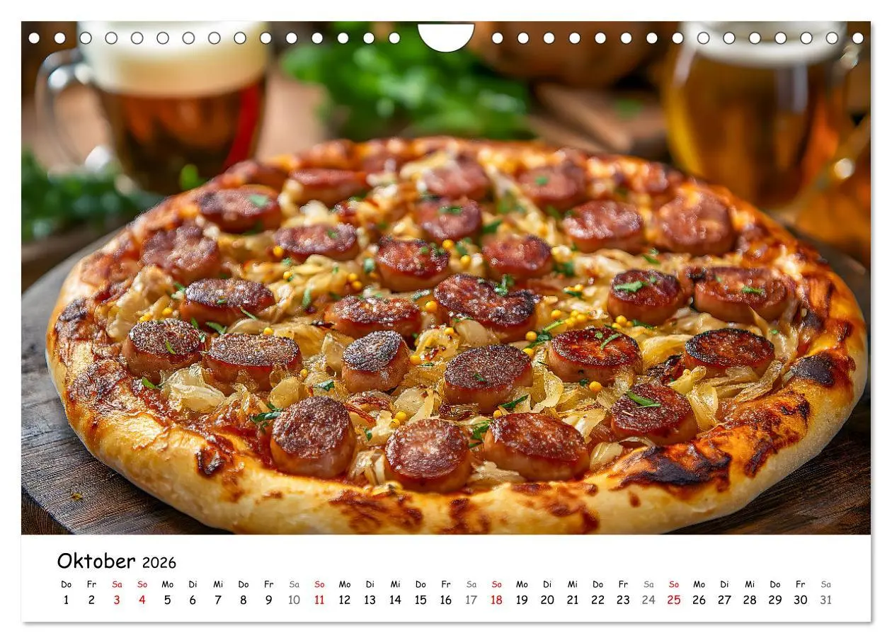 Bild: 9783457310106 | Pizza geht immer - Zu jeder Jahreszeit (Wandkalender 2026 DIN A4...