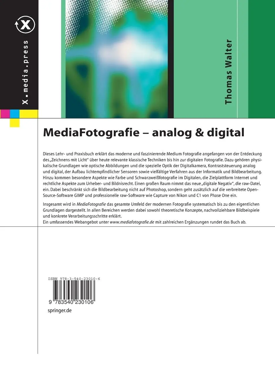 Rückseite: 9783540230106 | MediaFotografie - analog und digital | Begriffe, Techniken, Web | Buch