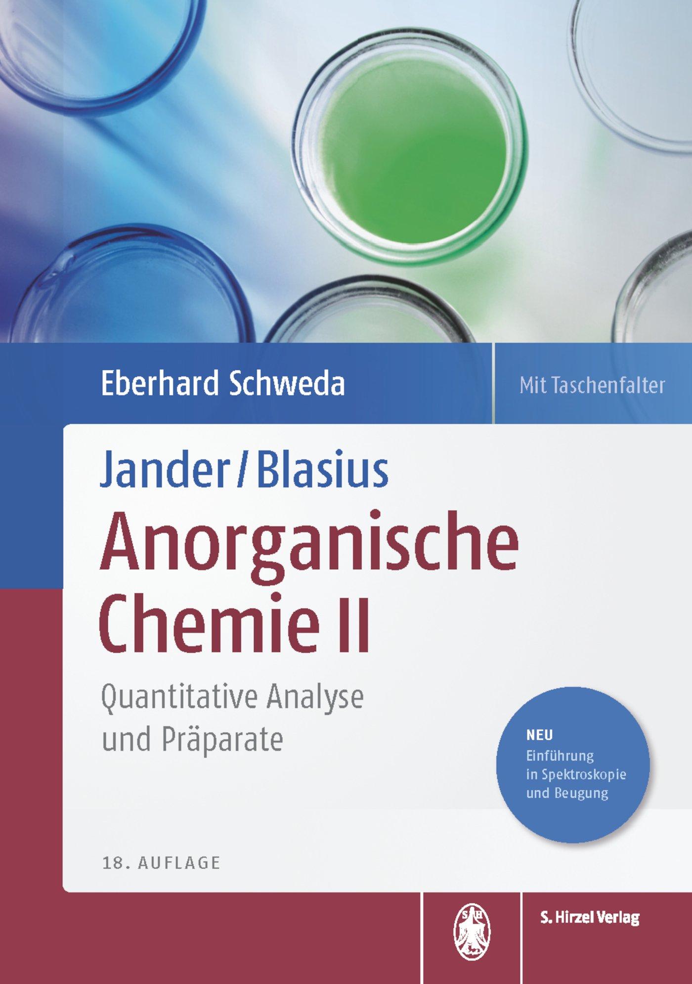 Cover: 9783777630106 | Jander/Blasius Anorganische Chemie II | Eberhard Schweda | Buch | XIV