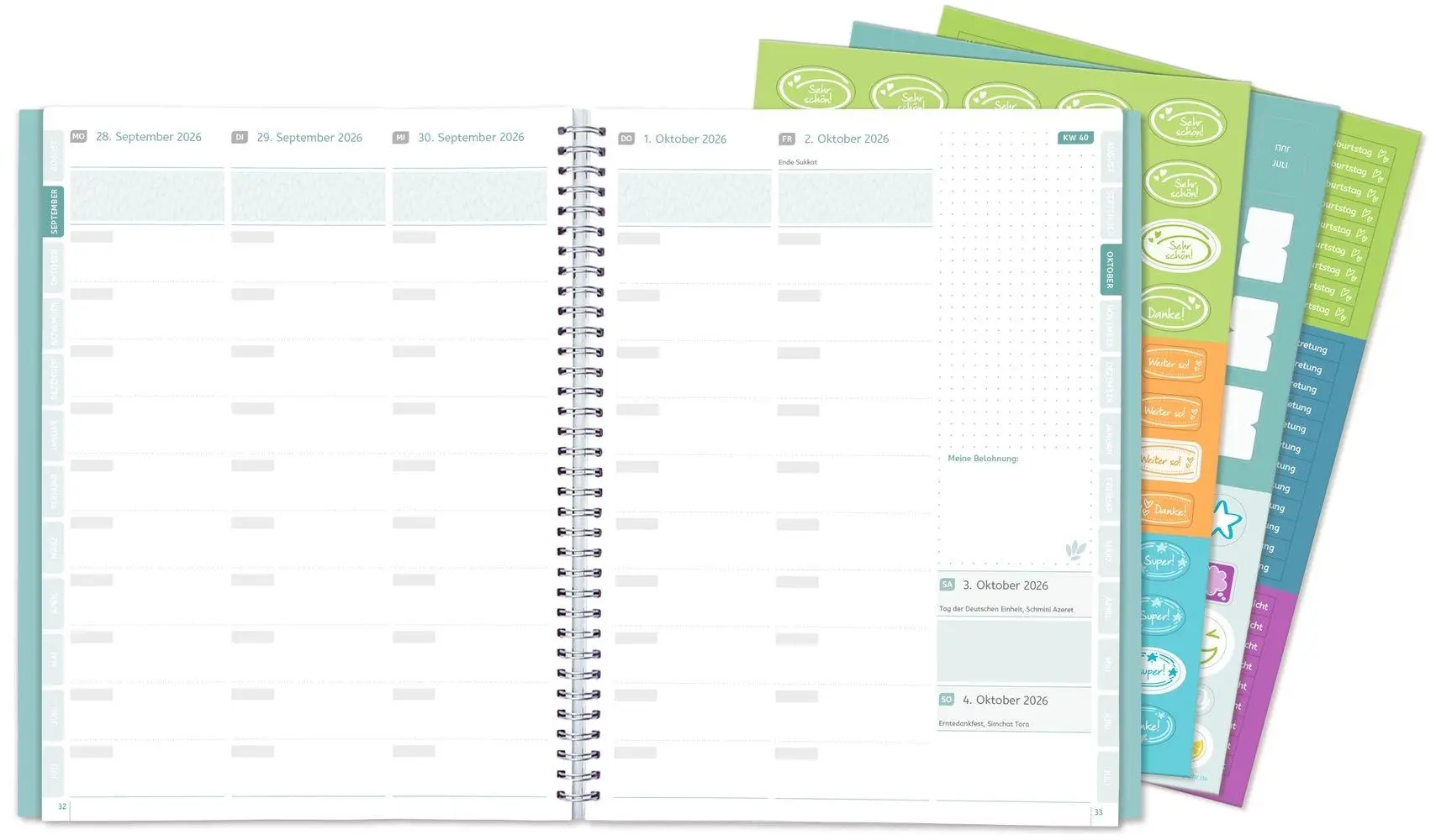 Bild: 9783834670106 | Mein Lehrerplaner A5+ - Ringbindung - Lehrerkalender für das...