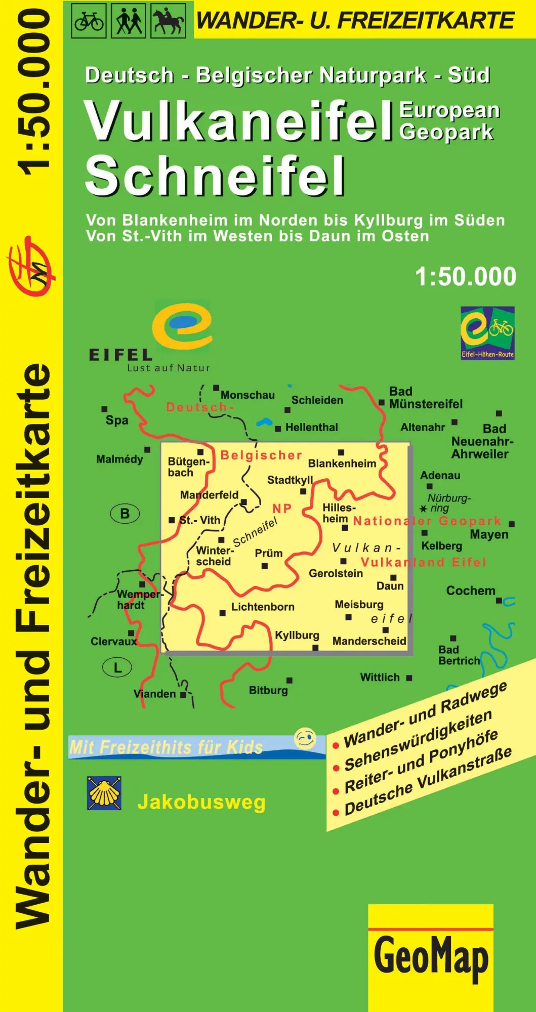 Cover: 9783959650106 | Vulkaneifel Schneifel Wander- und Freizeitkarte 1:50.000 | Geo Map